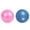 Blue, variant on 25cm Mini Yoga Ball, Anti-Burst Material, for Pilates and Core Strength, Portable for Home or Gym, Includes 2 Balls in Blue and Pink