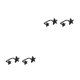 thumbnail image 2 of Guardurnaity 1 Pair Women Earrings Star Earring Girlfriend Fashion Decor Ornament Ear Jewelry for Dating Party Decorations Jewelries 2piezas, 2 of 6
