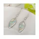 thumbnail image 2 of Pendientes colgantes con forma de hoja de ópalo de Beakey Fashion, color blanco Sailing Electrónica, 2 of 2