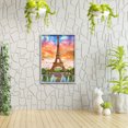 thumbnail image 4 of DIY 5D redondo taladro resina diamante pintura Torre Eiffel casa pared cuentas arte regalo FLhrweasw Nuevo, 4 of 9