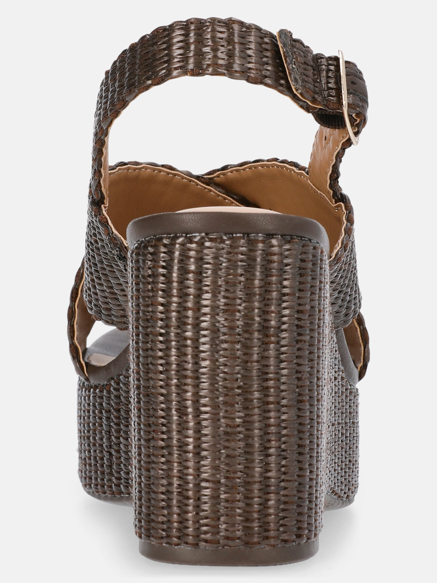 Time and Tru Women's Crossband Wedge Sandals