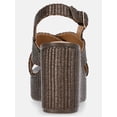 thumbnail image 3 of Time and Tru Women's Crossband Wedge Sandals, 3 of 6