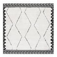 thumbnail image 6 of SAFAVIEH Marrakesh Corie Diamond Polyester Area Rug, Ivory/Anthracite, 9' x 12', 6 of 10