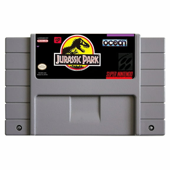 SNES Games Cartridge Jurassic Park