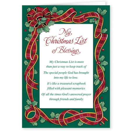 My Christmas List Christmas Card Set of 20 - Walmart.com