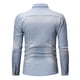 thumbnail image 5 of camisa de hombre de manga larga de mezclilla lavada con cuello de solapa y botón de bolsillo de color sólido Pompotops oipoqjl27479, 5 of 9
