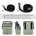 thumbnail image 2 of HAWEE Multifunction Phone Bag One Shoulder Phone Waist Bag Diagonal Cross Bag Smart Phone Case Outdoor Bag Triple Zip Hipster, 2 of 6
