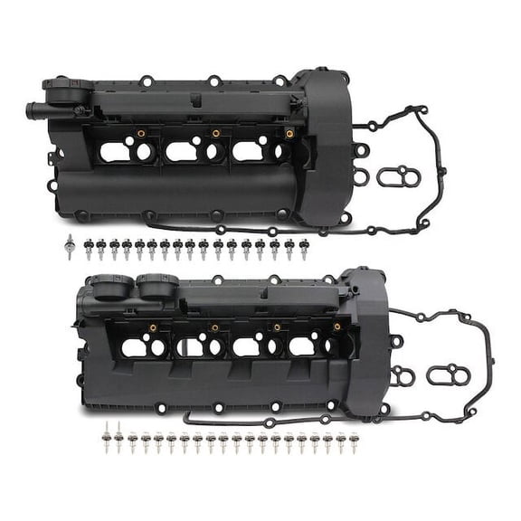 Engine Valve Cover Set 2 - Compatible with 2010 - 2017 Land Rover Range Rover Sport 5.0L V8 GAS - Autopart Premium
