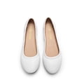 thumbnail image 3 of Bailarinas blancas Sole-Happy para mujer DREAM PAIRS, talla 8, 3 of 7