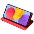 thumbnail image 3 of KAIYANG Funda de teléfono con tapa para Samsung Galaxy M14 5G, piel sintética con tacto de piel, tarjetero, funda protectora, estilo E, Samsung Galaxy M14 5G, color rojo, 3 of 5