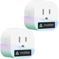 thumbnail image 1 of Enchufe eléctrico Meross Matter Smart Plug Mini, paquete de 2 unidades, Wi-Fi, 1 of 9
