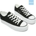 Obtaom Platform Fashion Women's Low Top Canvas