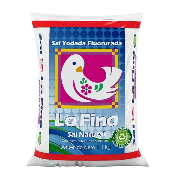 Sal yodada La Fina fluorurada natural 1.1 kg