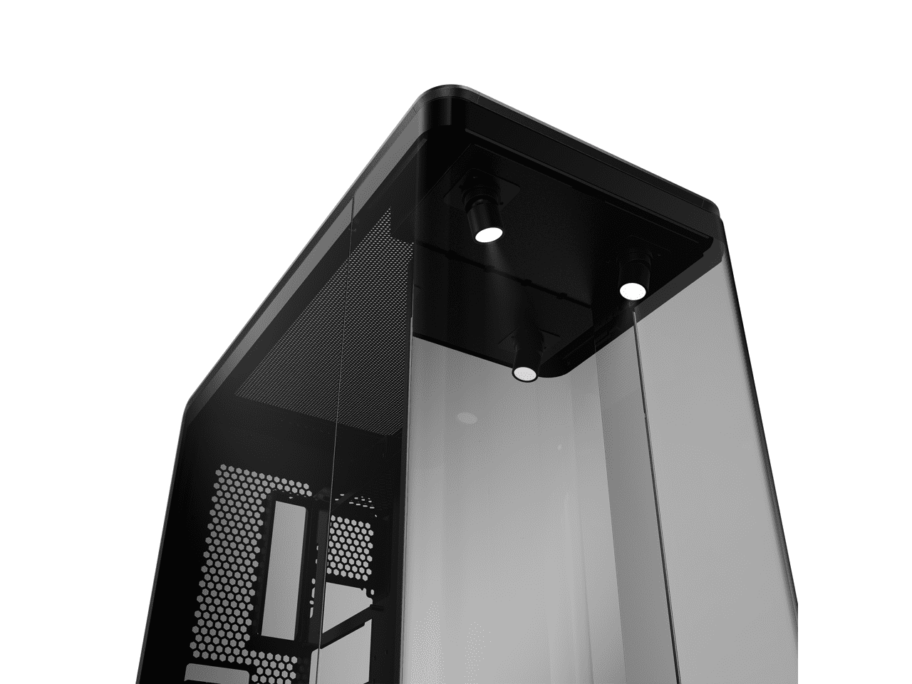 Cooler Master MasterFrame 360 Panorama Open-Frame ATX PC Case, 3-Side Panoramic Tempered Glass, 430mm GPU Max, 360mm Radiator Support, PCIe 5.0, Supports Up to 12 x 120mm Fans, USB4 Type-C