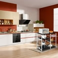 thumbnail image 6 of Tcbosik Kitchen Storage Rack Baker's Rack Utility Storage Shelf Microwave Stand Table Spice Rack Condiment Holder Workstation, Dark Brown, 6 of 10