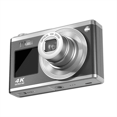 4K Optical Zoom CCD Digital Camera 64 Million Pixels Dual IPS High-Definition Screens Photography Camera - Black