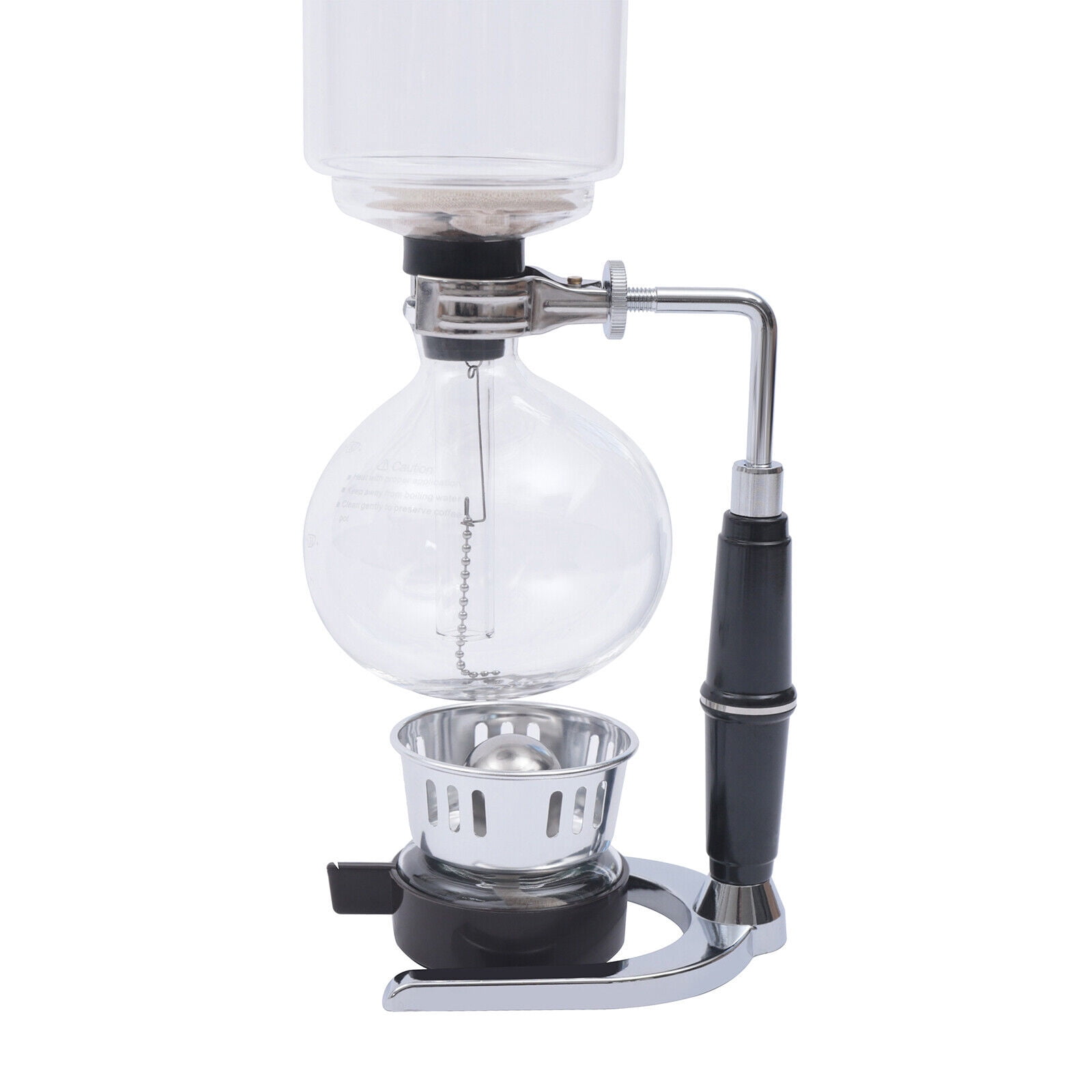 Siphon Coffee Maker 5-Cup Tabletop Vacuum Coffeemaker Pot Glass Type 500ml