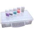 thumbnail image 1 of Cajas de plástico con 64 compartimentos FloreceBien, caja de clasificación para bordado de diamantes en caja de almacenamiento estable, caja de herramientas, caja de pintura de diamantes para uñas,, 1 of 6