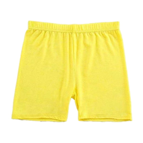 Toddler Kids Modal Lounge Sleep Shorts Super Soft Breathable Solid Color Casual Play Shorts for Boys Girls Yellow 110