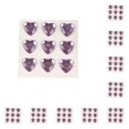thumbnail image 3 of 10 Sheets Rhinestone Stickers Children Hand Acrylic Decals Three-dimensional Student DIY Love Heart Crafts Label Table Party Light Purple, 3 of 7