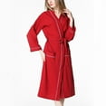 thumbnail image 3 of Women Kimono Robes Long Knit Bathrobe Lightweight Soft Knit Sleepwear after Shower Robe Womens Warm Robe Womens Towel Bathrobe Short Dressing Robe Teen Bathrobe Womens Lightweight Robes with Pockets, 3 of 8