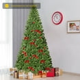 thumbnail image 3 of Costway 9Ft Unlit Hinged PVC Artificial Christmas Tree Premium Spruce Tree w/ 2094 Tips, 3 of 10