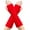 Red2, variant on StSilkitty Long Fingerless Gloves for Women Winter Thick Warm Windproof Mittens Running Hiking Breathable Gloves