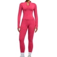 thumbnail image 3 of LEKODE two piece athletic sets for women 2 Piece for Women Sports Bra Gym Set Womens workout set Tummy Control double lined workout set backless tops yoga set Pilates Outfits Pink S, 3 of 7