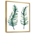 thumbnail image 3 of Designart 'Duo of Tropical Leaves On White' Farmhouse Framed Canvas Wall Art Print, 3 of 5