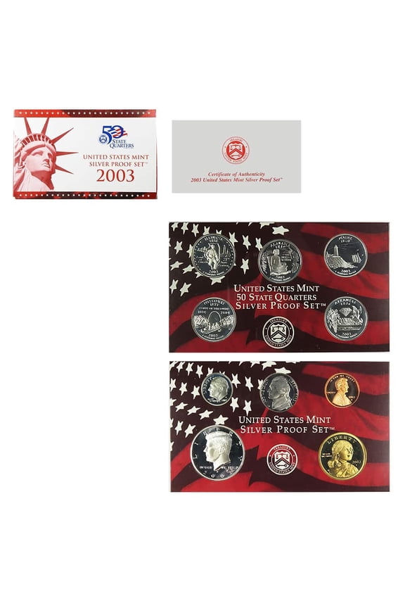 2003-S US Mint Proof Silver Set (w/Box & COA)