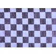 thumbnail image 1 of Ahgly Company Machine Washable Indoor Rectangle Checkered Blue Modern Area Rugs, 4' x 6', 1 of 4
