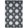 thumbnail image 3 of Lavish Home Royal Damask Area Rug - Black - 5'x7'7", 3 of 3