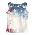 thumbnail image 4 of YDFCWXW Girls 4th of July Outfits USA Shirt Memorial Day Red White and Blue Patriotic Shirts American Flag Graphic Tank Tops (Light Gray, XL), 4 of 5