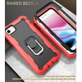 thumbnail image 2 of iPhone 6 Case, iPhone 7 Case, iPhone SE 2020 Case 2nd Gen, Allytech Full Body Shockproof Holster Hybrid 3 in 1 Slim Heavy Duty Rugged Case for iPhone 6/7/8/ iPhone SE 2020, Red + Black, 2 of 5