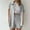 Gray, variant on LEKODE Womens Linen Shorts Sets 2 Piece Summer Short Sleeve Top and Shorts Cotton Vacation Outfits Gray 3XL