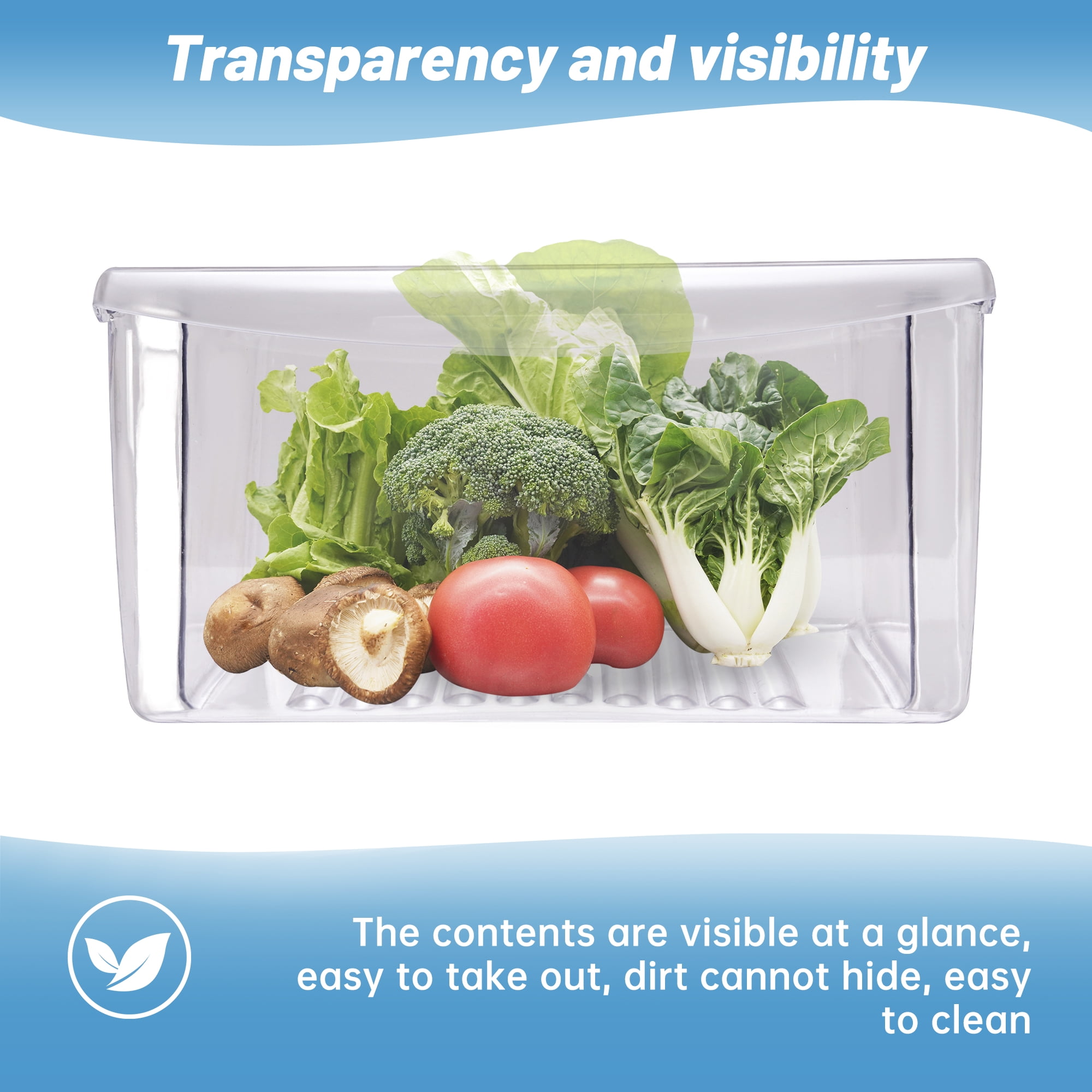 Kojem Clear Crisper Refrigerator Pan Drawer 240351207 AP2115971 240351203 Crisper Drawer Plastic