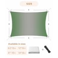 thumbnail image 6 of Sun Shade Sail 14x18Ft Abstract Ombre Sage Green and Grey Gradient Uv Block Sunshade Canopy Outdoor Shade Cover Rectangle Shade Cloth For Patio Garden Yard Deck Pergola, 6 of 6