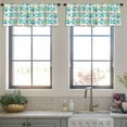 thumbnail image 3 of LALILO Kitchen Curtain Valance Colorful Flower Floral Bohemian Rod Pocket Window Curtain 52"x 18" Set of 2, 3 of 5