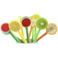 thumbnail image 1 of Fresh Fruit Creative Cartoon Rollerball Gel Ink Refill Pen Set,A Group of 12,Random Color, 1 of 4