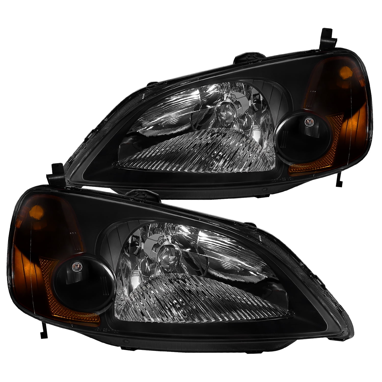 SpecD Tuning Jdm Headlights for 2001 2002 2003 Honda Civic Ex Lx Head