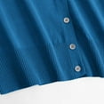 thumbnail image 6 of Blue Cardigan for Womens Solid Button Down Long Sleeve Classic V Neck Knit Cardigan Sweater Fall Trendy Outfits, 6 of 6
