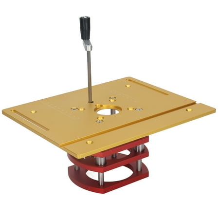 

Router Table Lfit Router Lift System 64-66mm Clamping Range Universal Manual Lifting Aluminum Alloy Stainless Steel Firm Fixing For DIY