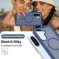 thumbnail image 5 of Dteck Magnetic Case for Samsung Galaxy A07 / A06, Compatible with MagSafe, Translucent Back with Front Frame Rugged Shockproof Protective Cover,Blue, 5 of 6