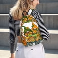 thumbnail image 5 of Disketp Thanksgiving Truck print Canvas Backpack Lightweight Travel Daypack Student Rucksack Laptop Backpack-Small, 5 of 5