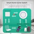 thumbnail image 4 of Zigbee Wireless Smart Scene Switch with Gateway Intelligent Linkage Switch Automation Work with Smart Life,1 x Smart Scene Switch 1 x Gateway,White, 4 of 7