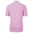 thumbnail image 3 of Men's Cutter & Buck Pink Seattle Seahawks Virtue Eco Pique Stripe Recycled Polo, 3 of 3