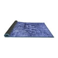 thumbnail image 2 of Ahgly Company Indoor Square Abstract Blue Contemporary Area Rugs, 8' Square, 2 of 4