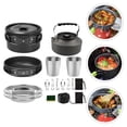 thumbnail image 1 of TAILTOSS 1 Set Multifunctional Camping Cookware Set Quick Heat Transfer Outdoor Kitchenware for 1-2 People, 1 of 7