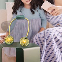 Hwkond Neck Fan Sports Portable Necks Fan Foldable Hose USB Charging Long Battery Life Three-speed Adjustment Small Fan Outdoor Travel Car Portable Silent Fan on Clearance