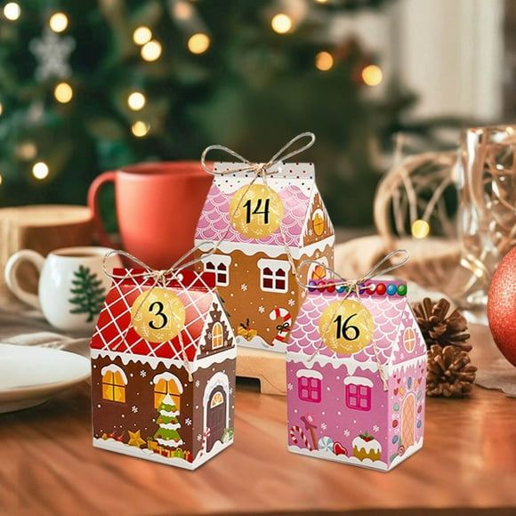24 Empty Advent Calendar for DIY Advent Calendar Countdown 24 Days for Christmas Holiday
